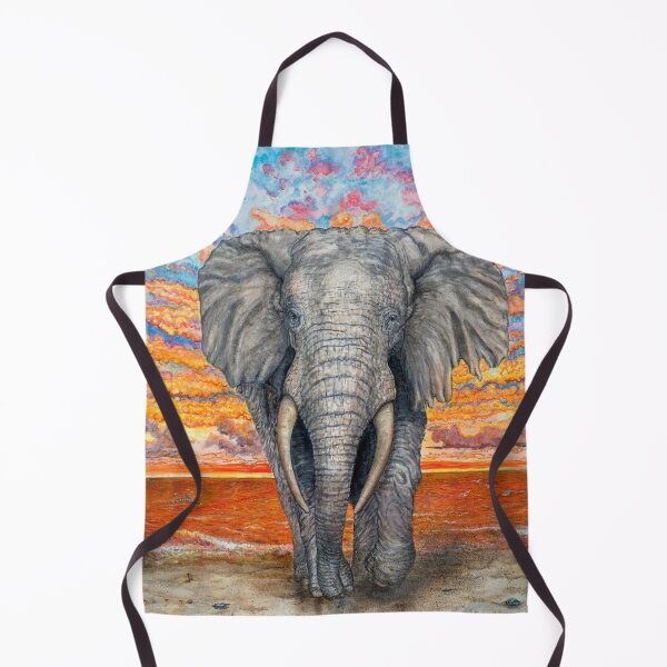 Item preview, Elephant Emerges From the Sea at Twilight designed and sold by Awenroute.