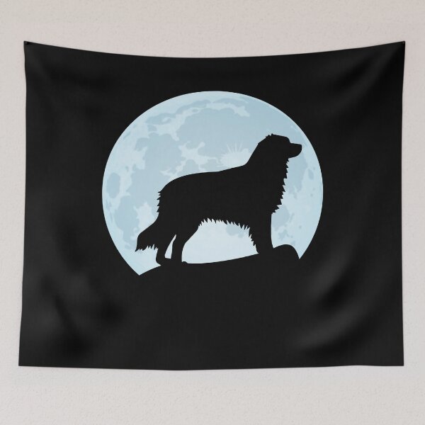 Item preview, australian shepherd lover dog moon australian shepherd silhouette designed and sold by alaechamlal.