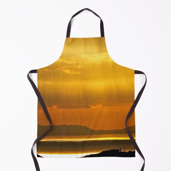 Item preview, Golden Sunset Sky Silhouette Hills Sea Landscape designed and sold by Anna Lemos.