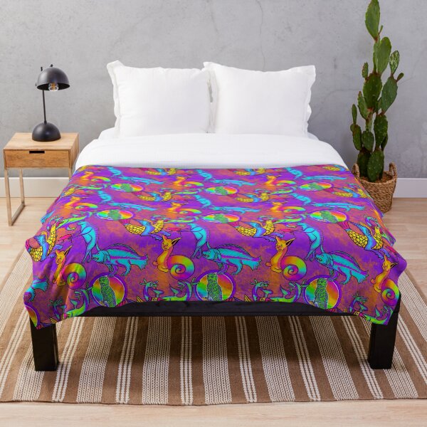 Item preview, Garish 90's Medieval Art Frank Style Rainbow Print Morado designed and sold by JamieWetzel.