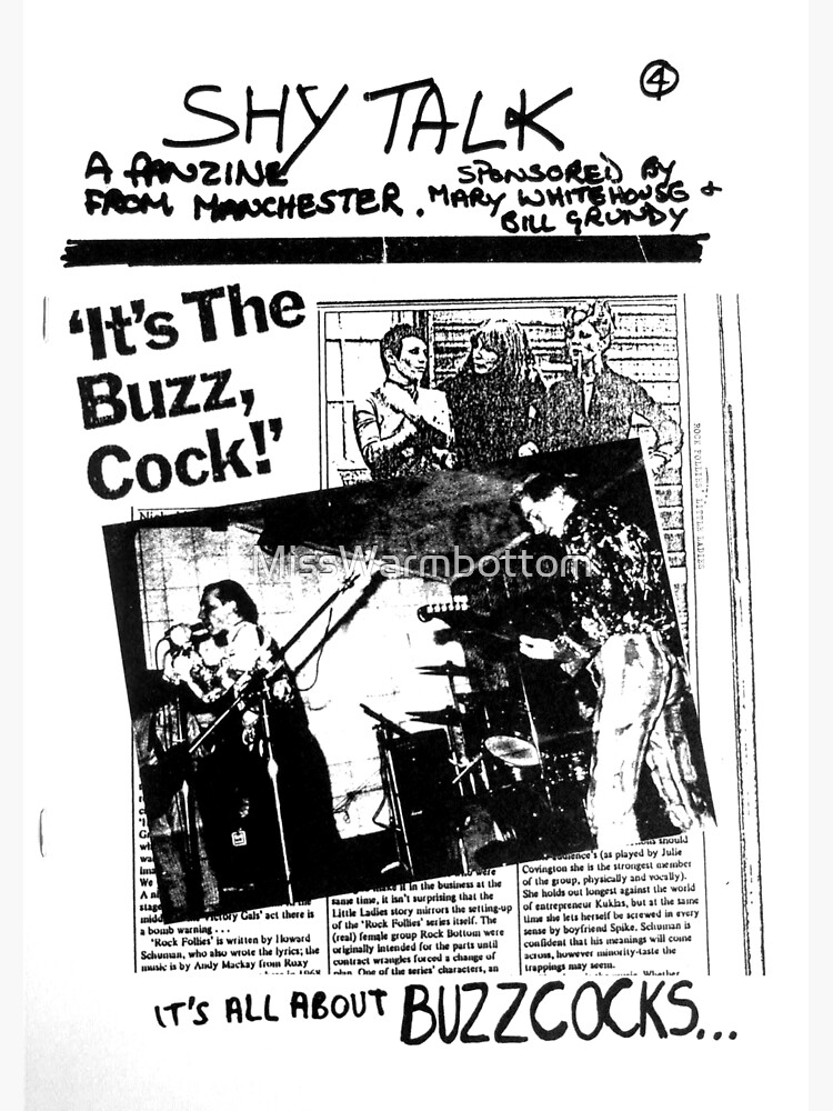 "ShyTalk 4 fanzine Buzzcocks Manchester Punk Brass Tacks '77