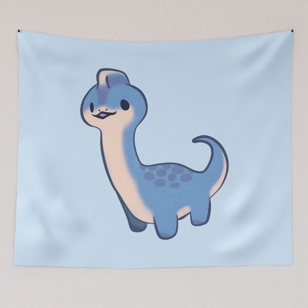 Item preview, Cute Chibi Long Neck Dinosaur - Sauropod Brachiosaurus designed and sold by ShyOwlet.