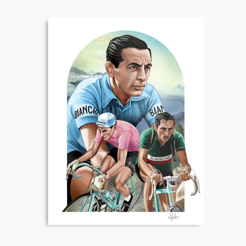 Fausto Coppi / Gino Bartali Col Dizoard Original Vintage 