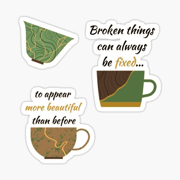 Kintsugi Philosophy Sticker