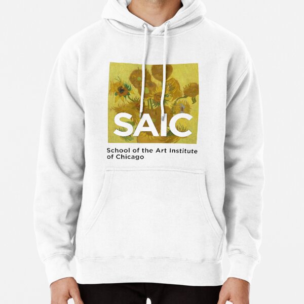 SAIC School of the Art Institute Chicago Van Gogh Sunflowers Pullover Hoodie