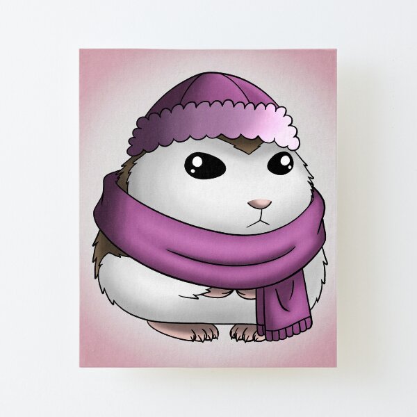 Winter Mochi Canvas Mounted Print