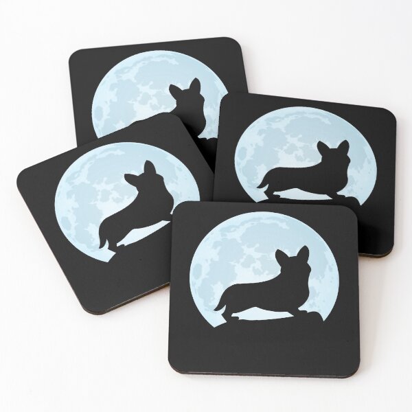 Item preview, Pembroke Welsh Corgi lover dog moon Corgi silhouette designed and sold by alaechamlal.