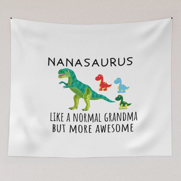 Item preview, nanasaurus like a normal grandma but more awesome Dinosaurs T-Shirt designed and sold by Ikgha.