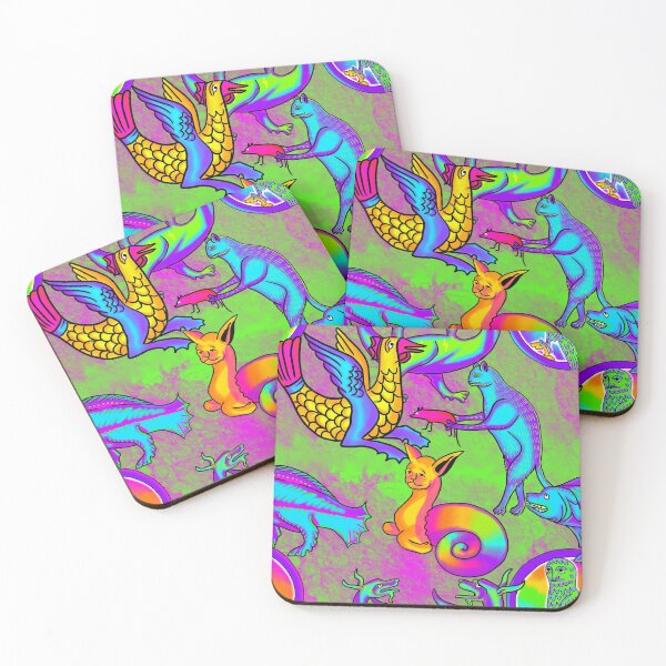 Item preview, Weird 90's Retro Medieval Art Frank Style Trippy Acid Daydream green designed and sold by JamieWetzel.