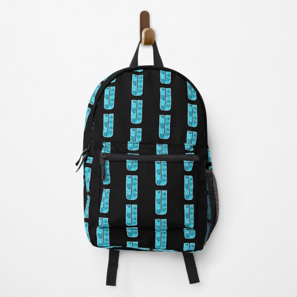 Item preview, Letter U, Monogram Letter Art of Cyan Blue Triangle Pattern designed and sold by dylanxh.