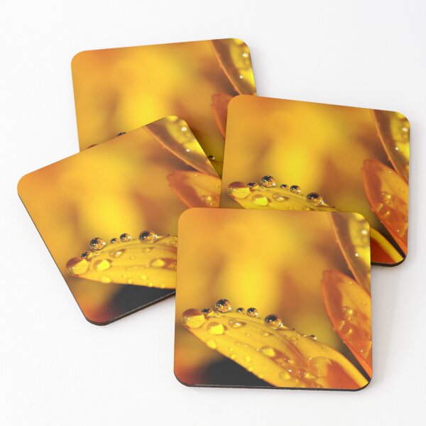 Item preview, Macro photography of raindrops on yellow petals, beautiful and simple image, fresh and bright designed and sold by Orianah.
