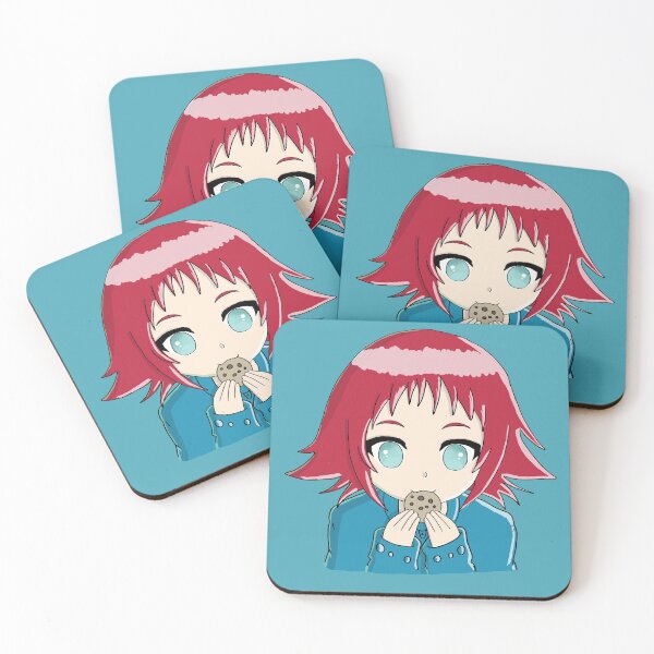 Item preview, Ok but first cookies anime girl - Dark Red Hair designed and sold by OooiChris.