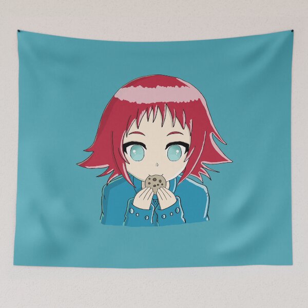 Item preview, Ok but first cookies anime girl - Dark Red Hair designed and sold by OooiChris.