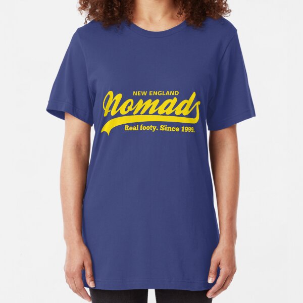 Real footy. Since 1999. (Yellow) Slim Fit T-Shirt