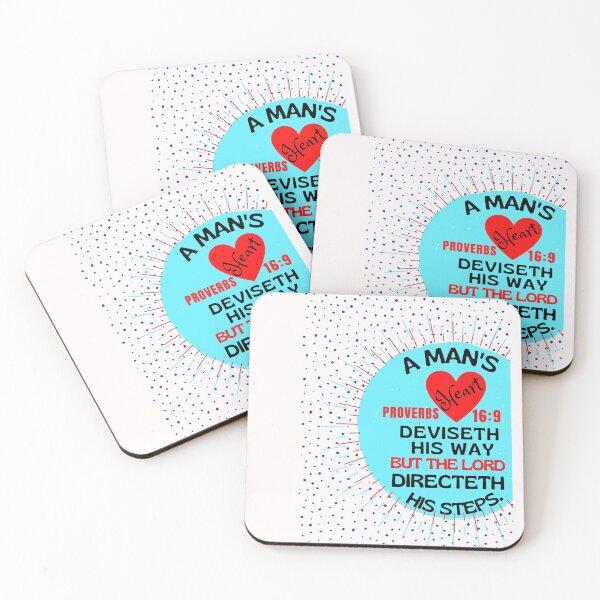 Item preview, Proverbs 16:9 A man's heart deviseth his way, designed and sold by Mammanation.