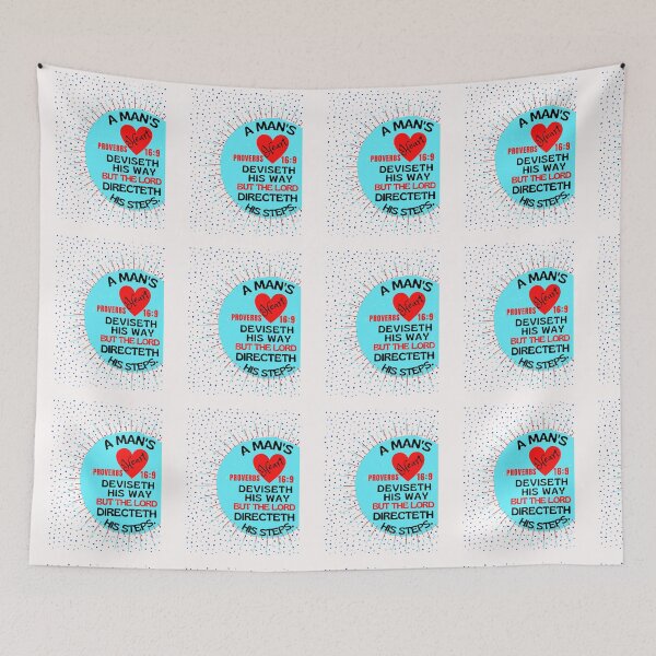 Item preview, Proverbs 16:9 A man's heart deviseth his way, designed and sold by Mammanation.