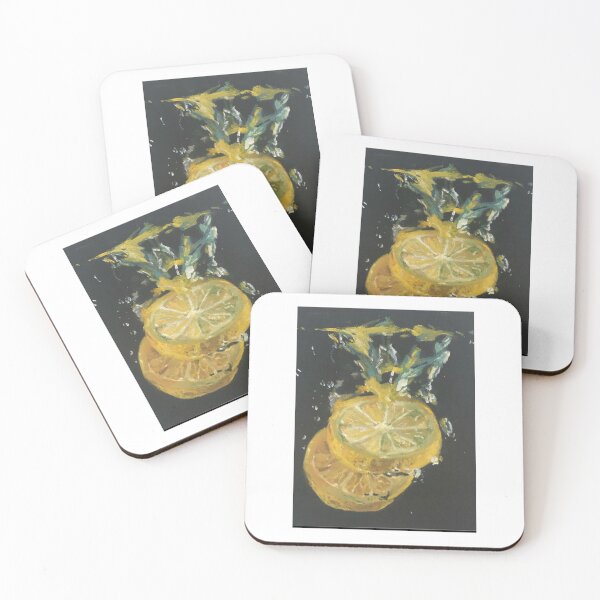 Item preview, Lemon in water oil painting designed and sold by allisamarie.