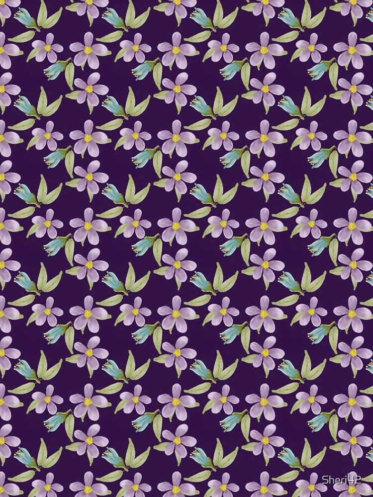 May Flowers in Teal and Purple by Sheri42