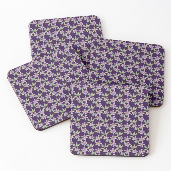 Item preview, Flores de mayo en verde azulado y morado designed and sold by Sheri42.