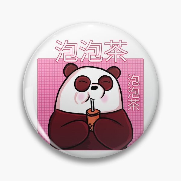 Item preview, Bubble Tea Panda Bear designed and sold by RoserinArt.