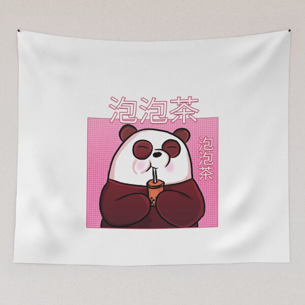 Item preview, Bubble Tea Panda Bear designed and sold by RoserinArt.