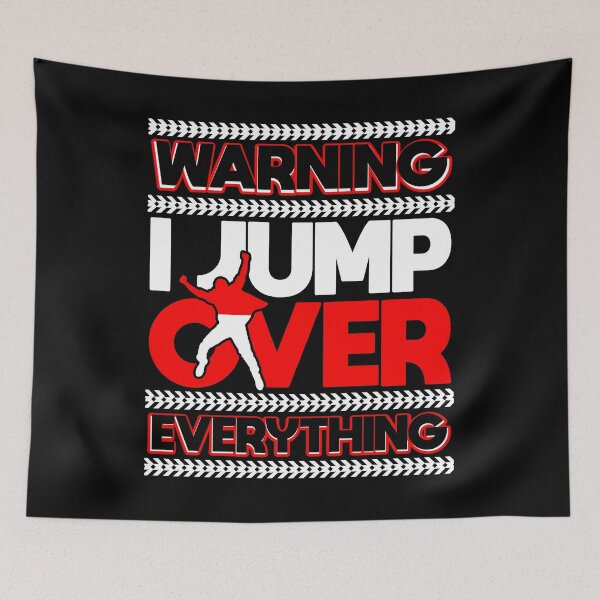 Item preview, Warning I Jump Over Everything Parkour Jumping Trick Stunts Parkour Climbing Jumping Practitioner Tracer designed and sold by shirti.