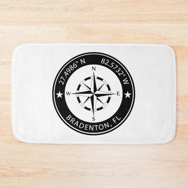 Item preview, Bradenton, Florida Geographical Coordinates designed and sold by TeeOhGraphics.