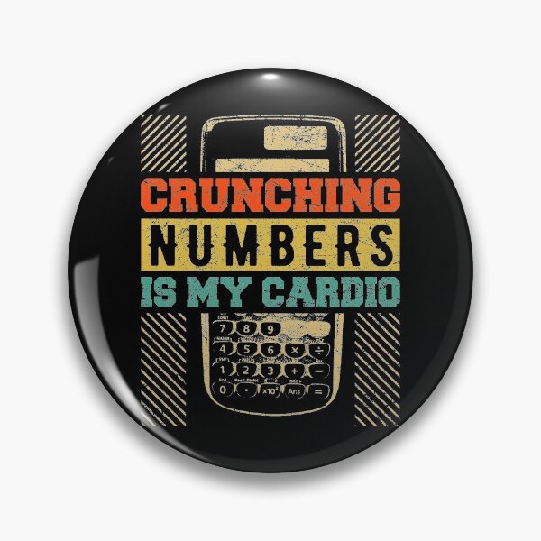Item preview, Retro Crunching Numbers is My Cardio Accounting Spreadsheets Accountant Transactions Storing Sorting Sort designed and sold by shirti.