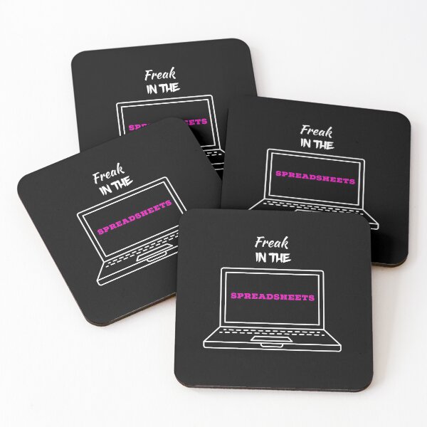 Item preview, Freak in the Spreadsheets Data Analysis design with pink font designed and sold by UncleStuScience.