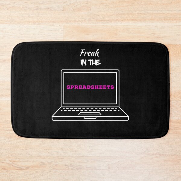 Item preview, Freak in the Spreadsheets Data Analysis design with pink font designed and sold by UncleStuScience.