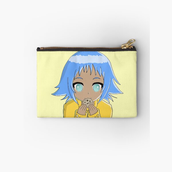 Item preview, Ok but first cookies - Black anime girl with blue hair designed and sold by OooiChris.