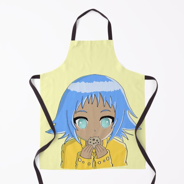 Item preview, Ok but first cookies - Black anime girl with blue hair designed and sold by OooiChris.