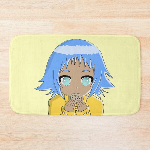 Item preview, Ok but first cookies - Black anime girl with blue hair designed and sold by OooiChris.