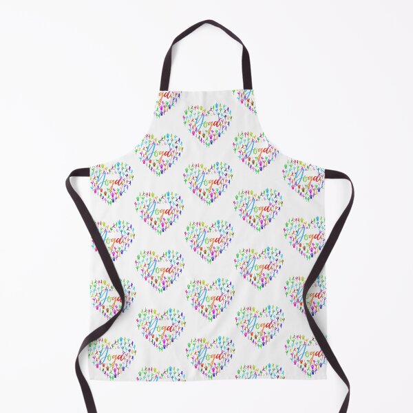 Item preview, Yoga heart made with different poses and colors designed and sold by Mr-3.
