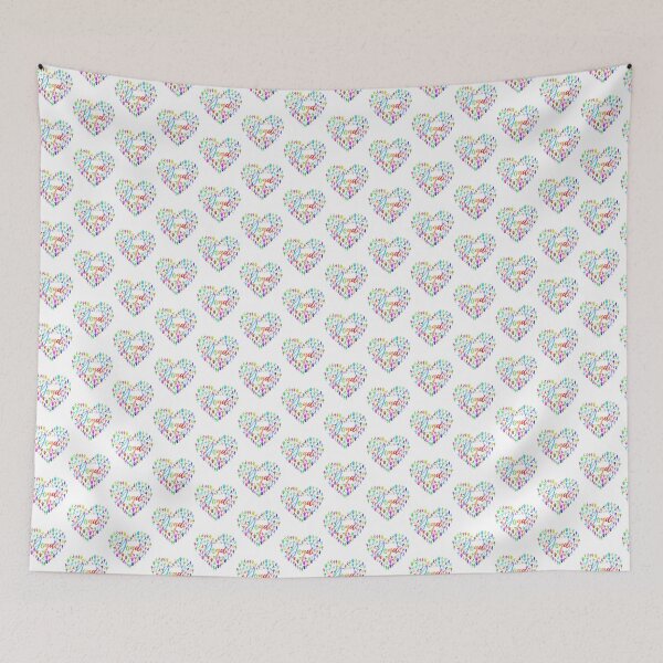 Item preview, Yoga heart made with different poses and colors designed and sold by Mr-3.