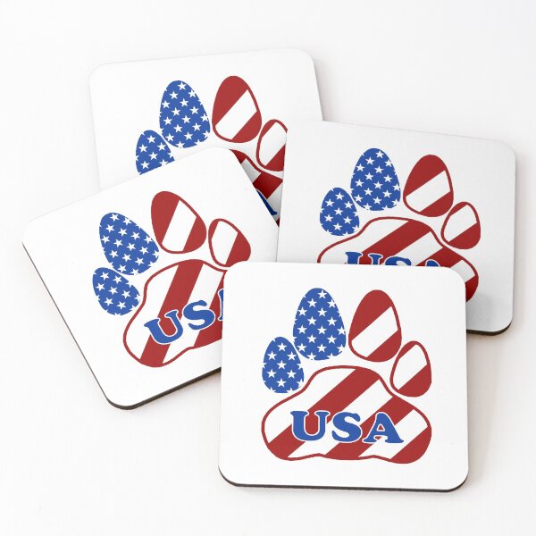 Item preview, Patriotic USA Flag Paw designed and sold by DJDesigns70.
