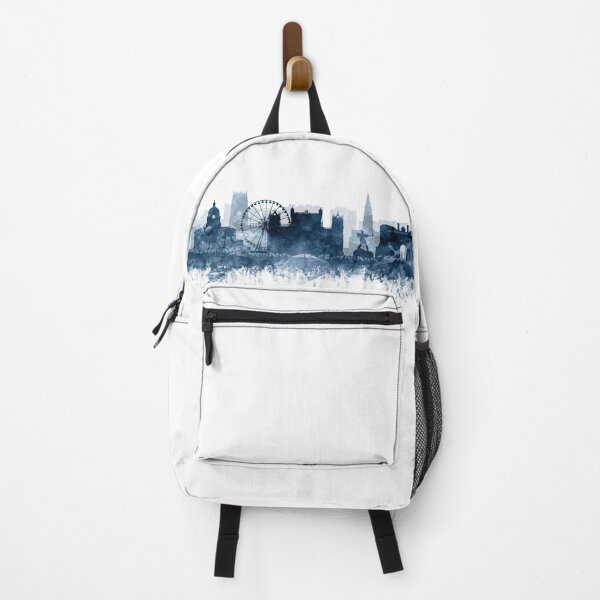 Item preview,  Nottingham Skyline Watercolor Navy Blue by Zouzounio Art designed and sold by zouzounioart.
