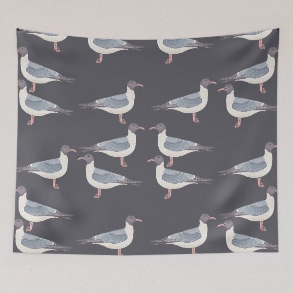 Item preview, Laughing Gull seagull bird pattern designed and sold by TheWaterBirds.