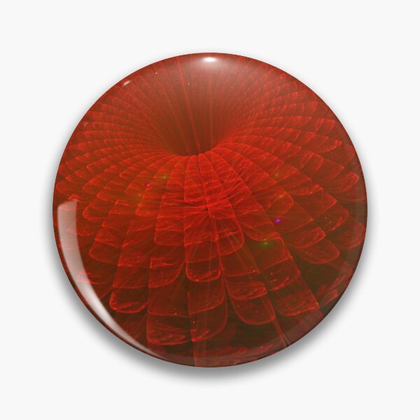 Item preview, Fractal Red Shining Chrysanthemum  -  Fractal Art - 3D image designed and sold by Aenota.