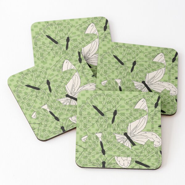 Item preview, butterfly pattern in green designed and sold by Nina Jal.
