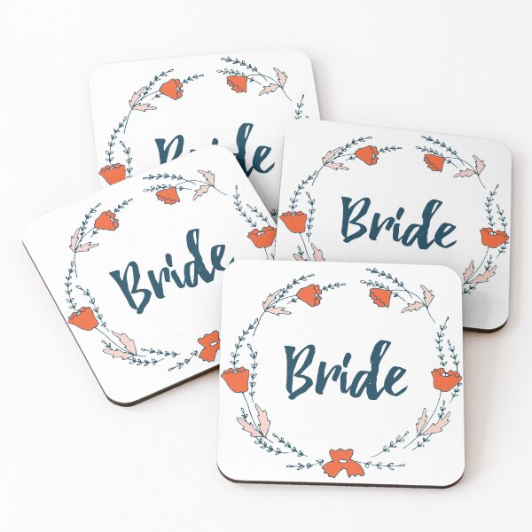 Item preview, Bride floral typography art designed and sold by Interpret108.