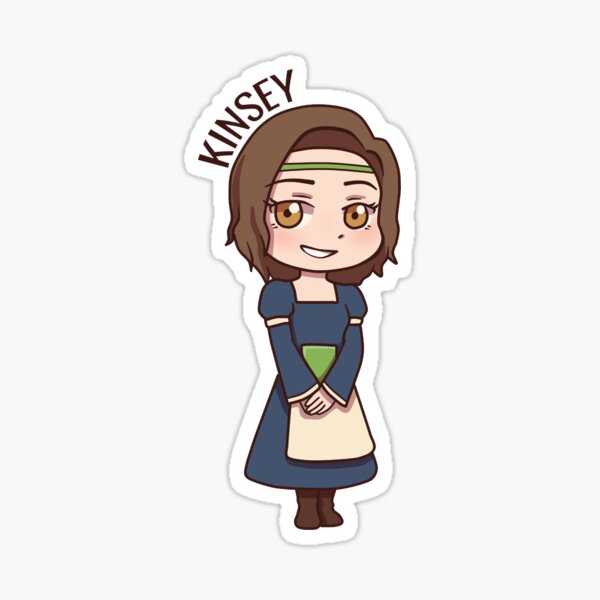 Kinsey Chibi (with name) Sticker
