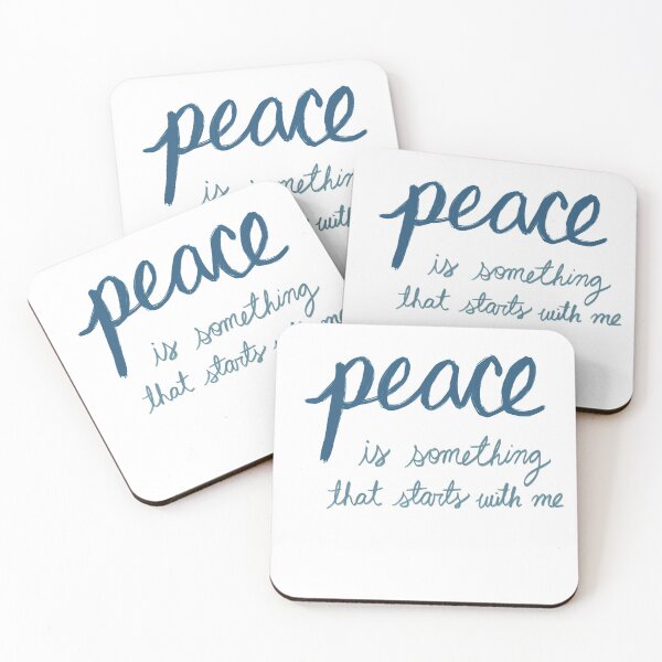 Item preview, Peace is Something that Starts with Me designed and sold by salmonsoul.