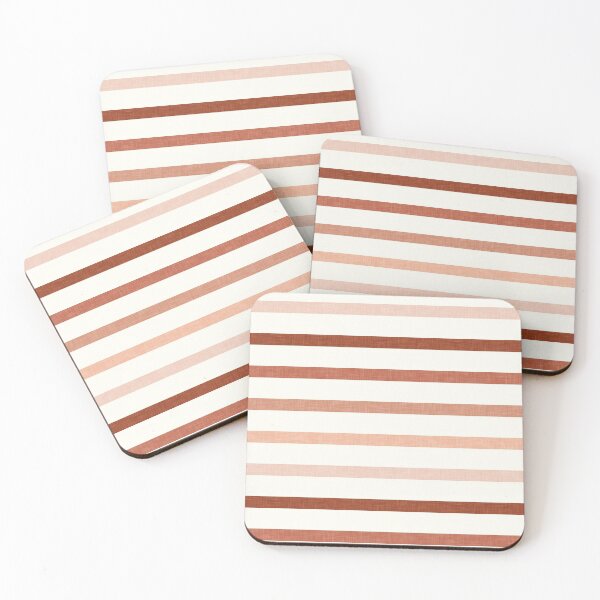 Item preview, sunset stripes - warm neutrals designed and sold by littlearrow.
