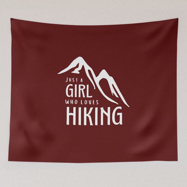 Item preview, Just a girl who loves hiking designed and sold by BohoHiker.