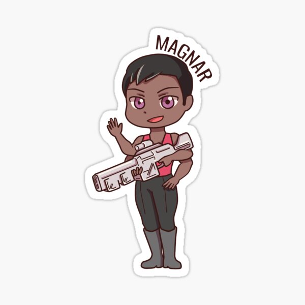 Magnar Chibi (with name) Sticker