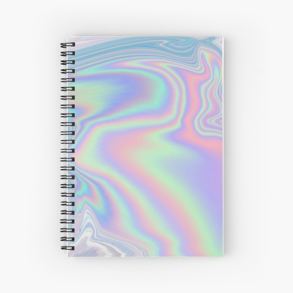 Holographic Pattern Spiral Notebook