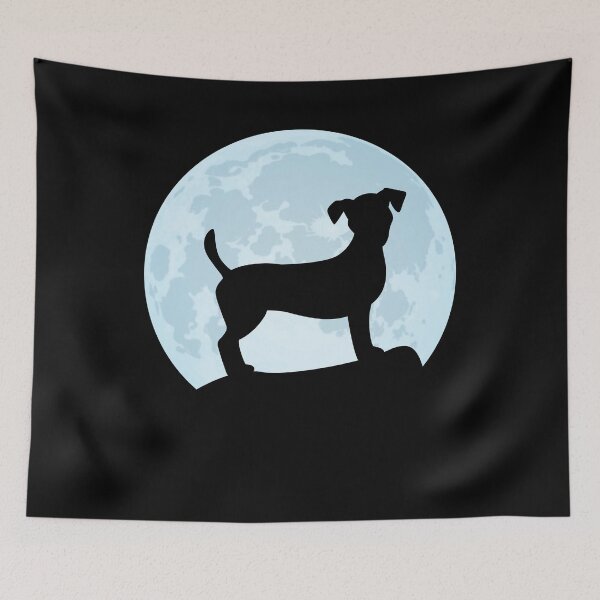 Artikelvorschau, Jack Russell Terrier Liebhaber Hund Mond Jack Russell Silhouette entworfen und verkauft von alaechamlal.