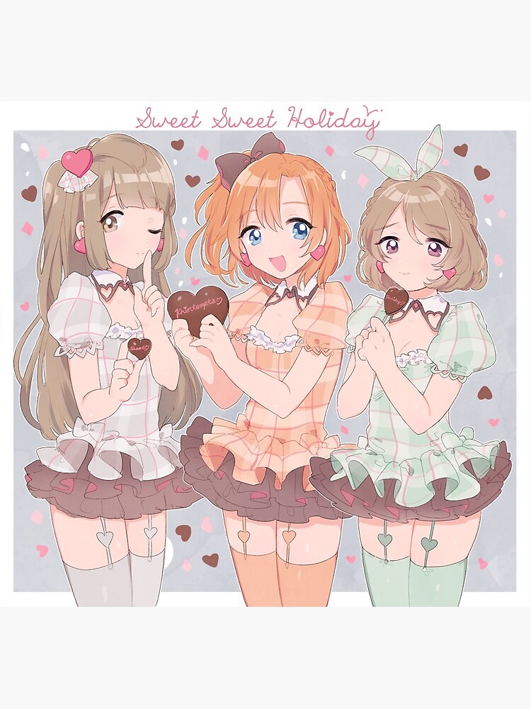 Love Live Sweet Sweet Holiday Postcard By Naralash Redbubble