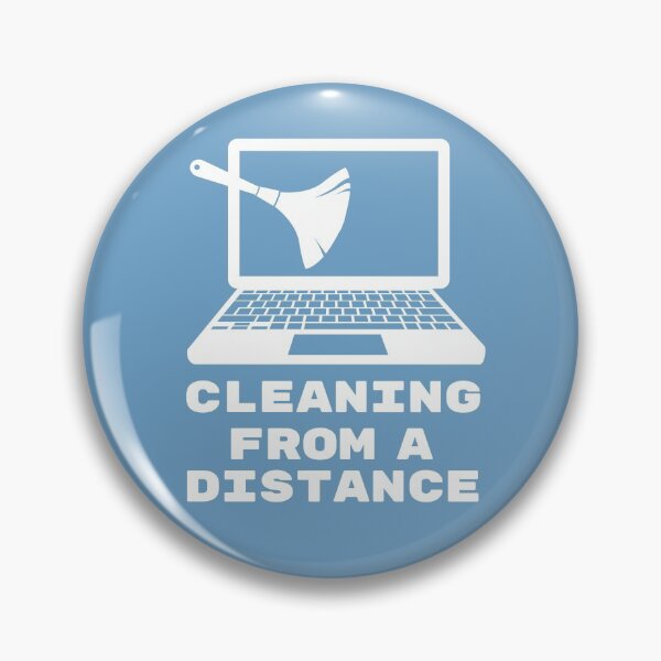 Item preview, Cleaning From a Distance Fun Retro Computer Dusting Fun designed and sold by SavvyCleaner.